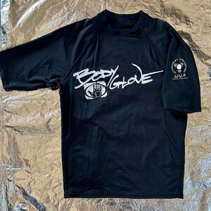 Retro Body Glove, Black UV Swim Protection T-Shirt, S